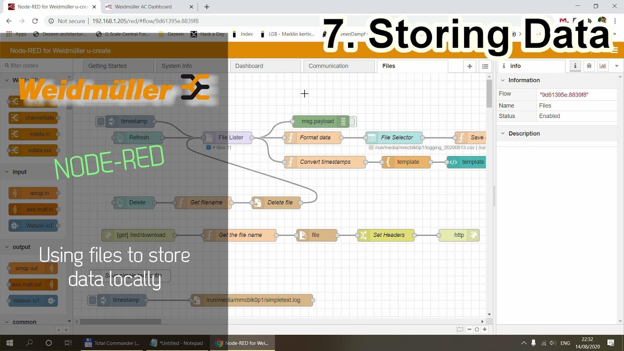 Auto Logger - Store Node-Red data in CSV files -