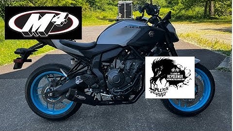 2025 Yamaha MT07 M4 exhaust testing and tuning results: Flashed by Vcyclenut
