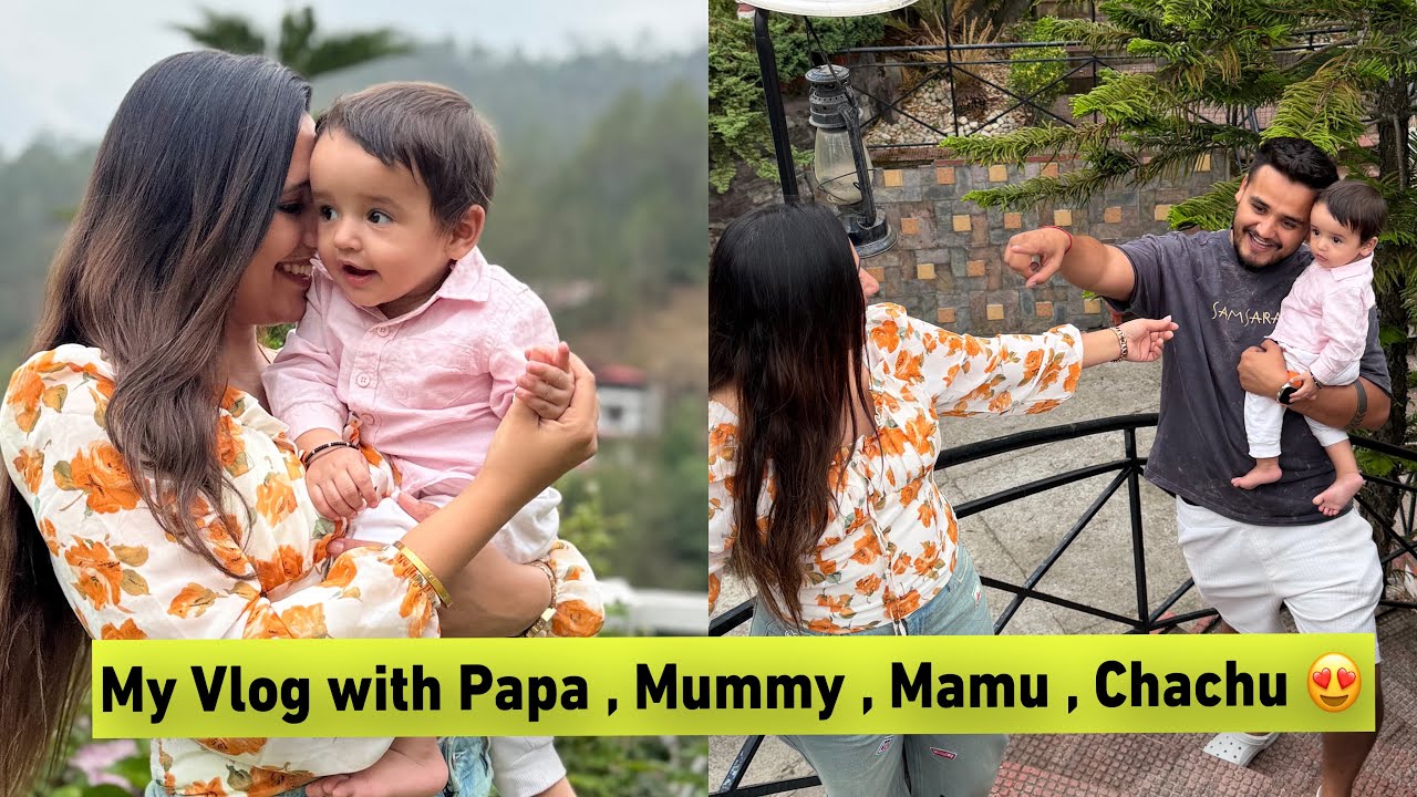My Vlog with Papa , Mummy , Mamu , Chachu 😍 - YouTube