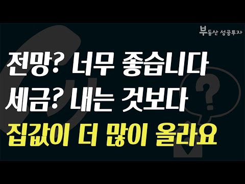 [부동산 성공 투자] 세금 내는 것보다 집값이 더 많이 오른다!