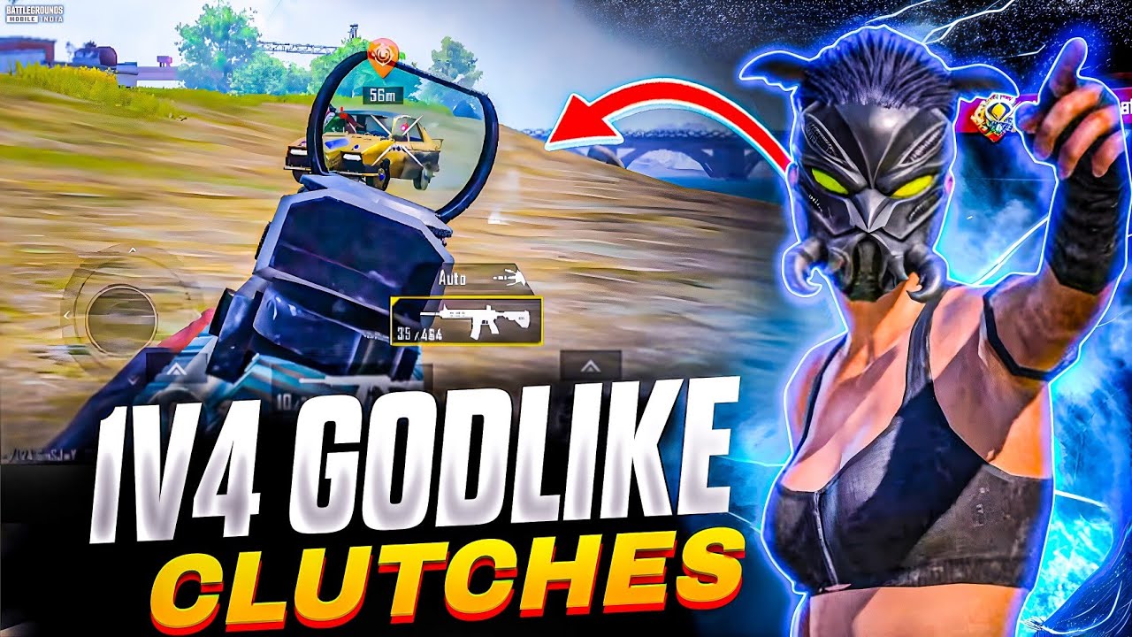 1v4 godlike Clutches 🔥 Solo vs Squad intense Clutch 🤡 | BGMI | gameplay ...