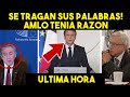 SE TRAGAN SUS PALABRAS! OBRADOR TENIA RAZON, EUROPEOS SIGUEN CAMINO DE 4T. FRANCIA SORPRENDE. HOY