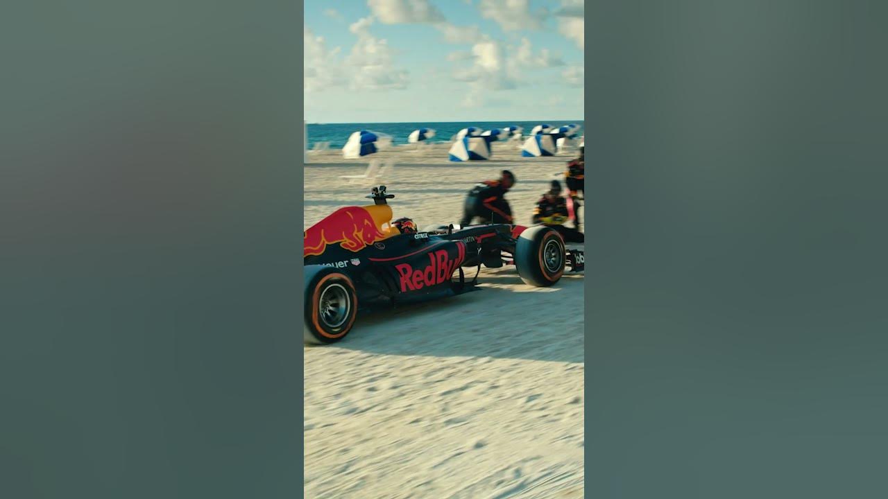 Full sand on Miami Beach 🏝️ #F1 #RedBullRacing