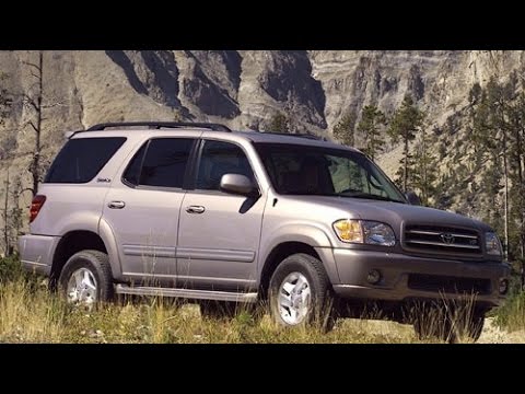 2001 Toyota Sequoia 시동, 도로 테스트 및 검토 4.7 L V8