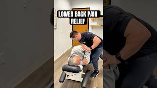 He pulled his back BAD! #chiropractic #adjustment #backpainrelief