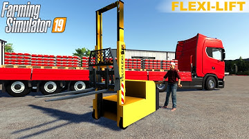 Farming Simulator 19 - TSL FLEXILIFT Loading In A Semi Trailer Truck
