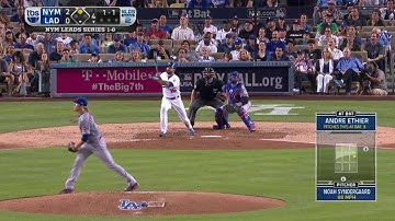 NYM@LAD Gm2: Ethier doubles to put Dodgers on board