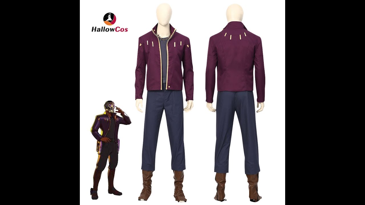 Hallowcos What If Star Lord T'Challa Cosplay Costume