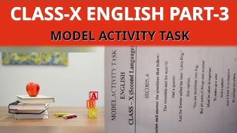 model activity task english part -3 ||class 10||solved||#braingaincenter