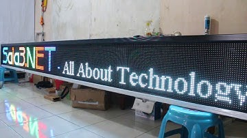 Running Text RGB Full colors 40x400Cm Wifi Lan / Video Tron