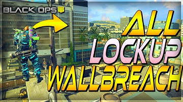 COD BO4 - ALL WORKING WALLBREACH ON *NEW* DLC MAP "LOCKUP" | BO4 Multiplayer Glitches