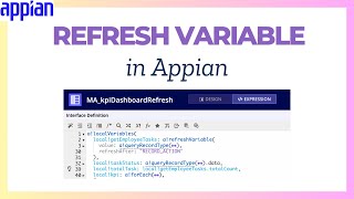 Refresh Variables in Appian – How to use Refresh Variable  | Appian Tutorial for beginners