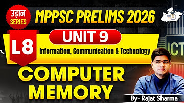 MPPSC Pre 2026: Unit 9 | Information, Communication & Technology | Basic Knowledge Of Computer-8
