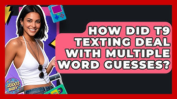 How Did T9 Texting Deal With Multiple Word Guesses? - I