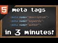 Learn HTML meta tags in 3 minutes 🏷️