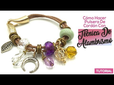 Pulsera De Cordón Con Técnica De Alambrismo Tutorial Fácil