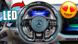 NUOVO VOLANTE in CARBONIO con i LED per la mia AMG!