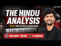 CLAT 2027: The Hindu Newspaper Analysis | 26 May 2026 | Daily GK &amp; Current Affairs for CLAT