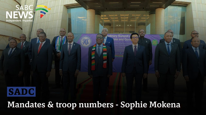 SADC Extraordinary Summit | Mandates & troop numbers - Sophie Mokena