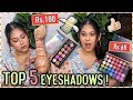 TOP 5 BEST EYESHADOW PALETTES | starts ₹60 for Beginners | ThatQuirkyMiss