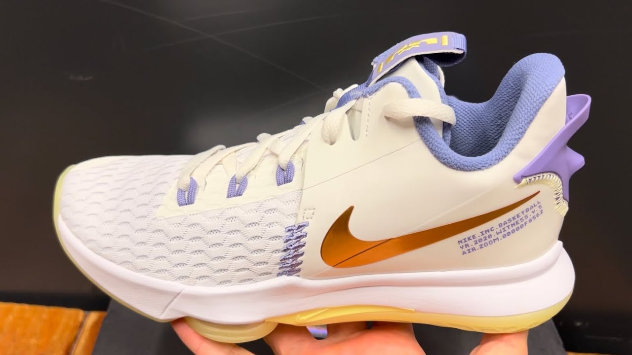 Nike Lebron Witness 5 Summit White Metallic Bronze Basketball Shoes