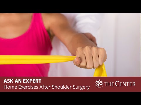Home Exercises after Total Shoulder Replacement