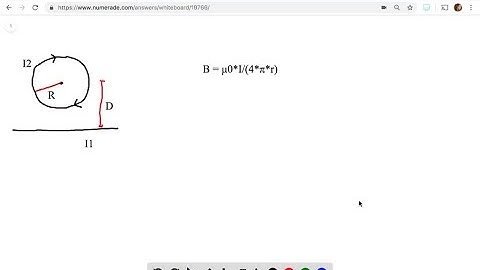 A circular loop has radius R and carries current I_2 in a clockwise direction (Fig. P28.72…