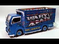 MEMBUAT MINIATUR TRUCK WAHYU ABADI TERBARU DARI KARDUS BEKAS || HANDMADE