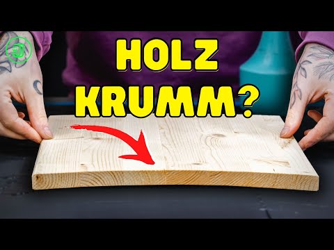 Video: 3 Möglichkeiten, gebogenes Holz zu glätten