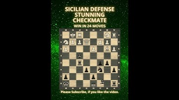 Sicilian Defense | Stunning Checkmate | Chess Openings | Chess Tricks | Chess Game | Learn Chess