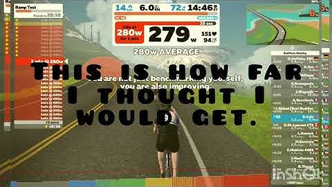 Zwift beginners FTP ramp test