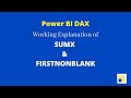 Power BI DAX - SUM, SUMX & FIRSTNONBLANK - Sum of Distinct Values based on another column