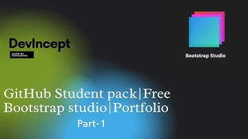 How to download Bootstrap studio | GitHub student pack |Part-1 | Devincept |