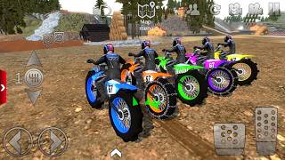 Motocross Bikes Stunts Driving Speed Bike Extreme #3 - Offroad Outlaws video game - Mobile gameplay screenshot 2