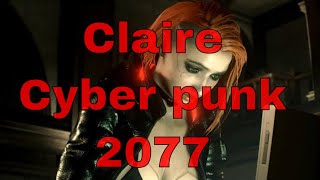 Resident Evil 2 Remake Claire in Cyberpunk 2077 outfit /Biohazard 2 mod  [4K]