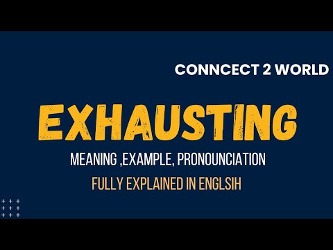 What Does Exhaust Mean In A Sentence