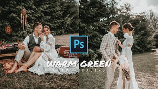 Warm Green Color Grading Effect in Photoshop | Photoshop Tutorial