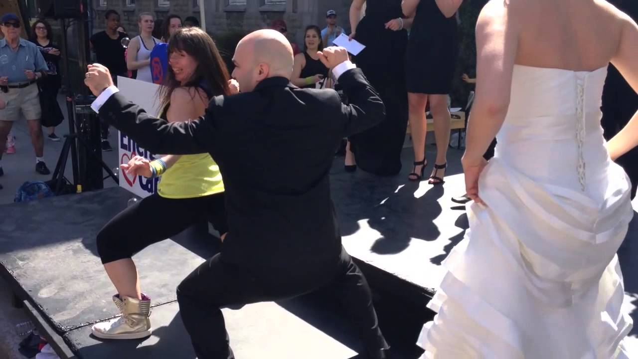 Just Married Caught in a ZUMBA Fest !!! A Must see dancers boutique