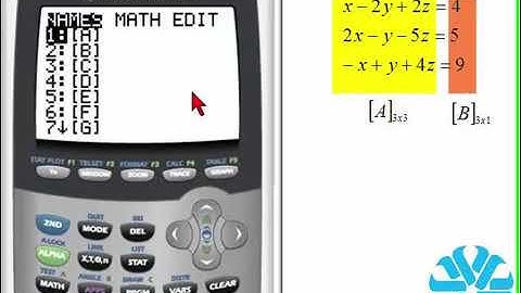 TI 83 84 Series  Matrix Dimension and Editing