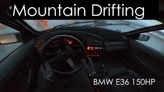 垰 Touge Drift 垰  - Morning In Mountains - BMW E36 150hp - POV
