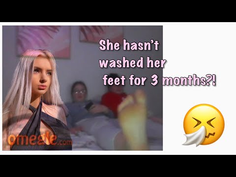 Foot fetish on Omegle!! Strangers react|prank