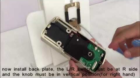ASTC PW3002 keypad door lock installation instruction