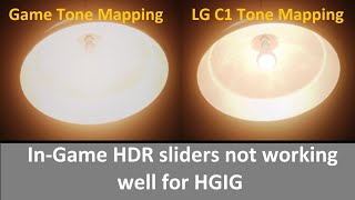 HDR tone mapping explained with an interesting example. Resident Evil Village in-game sliders vs TV