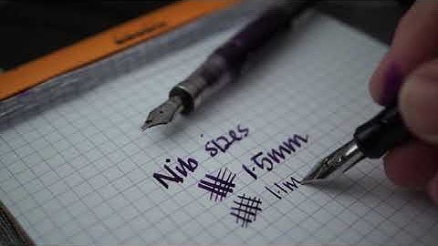 Italic nibs in fountain pens