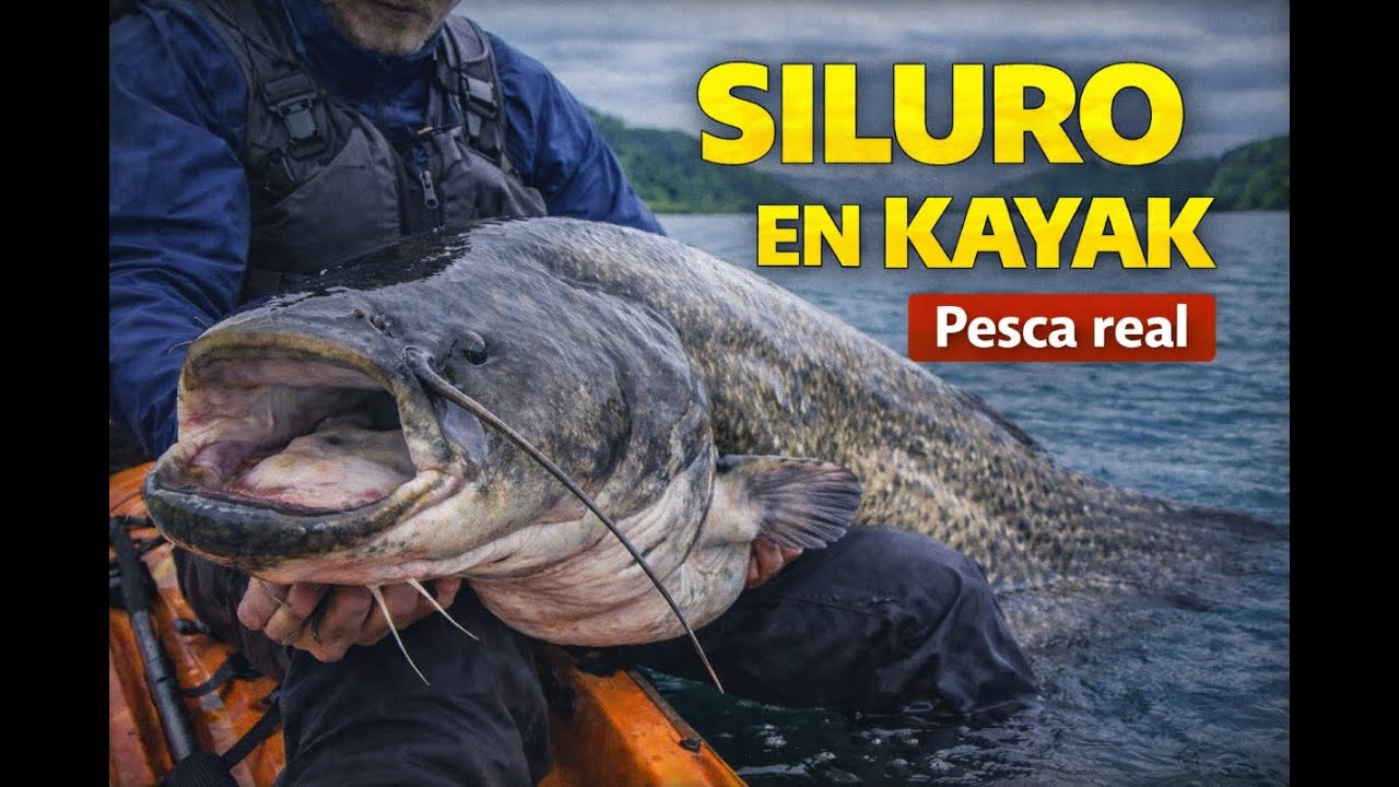 Pesca de siluro gigante desde kayak | Jornada extrema real