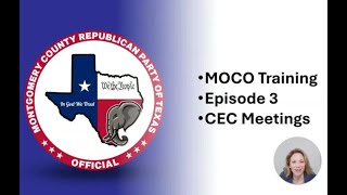 MCTXGOP Training  Episode 1 - New Precinct Chairs - What Now?