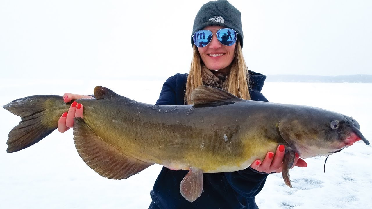 ICE Fishing Wisconsin for MONSTER Fish 