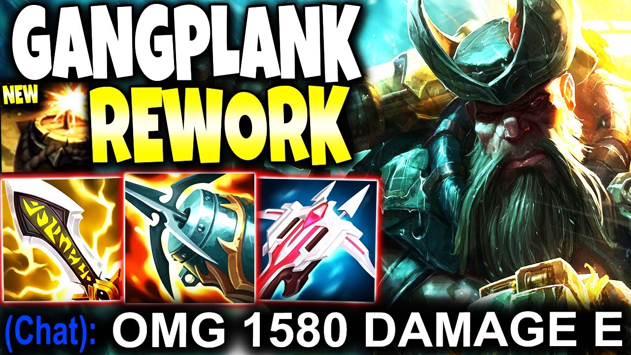 New Gangplank Rework made him ONE-SHOT ALL WITH E *1600 DMG* 🔥 Top Gangplank Build PBE Gameplay YouTube
