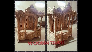 #002 hand curved wooden mandir design in teak wood @A.m international