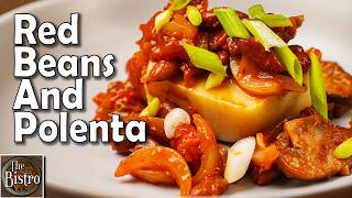 Spicy Red Beans and Polenta - Super Low FAT Meal!